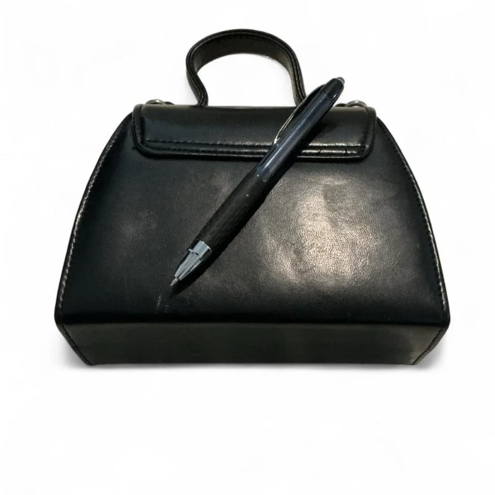 Koltov Mini Top Handle‎ Bag Women OS Black Good Structured Vintage 90s Style